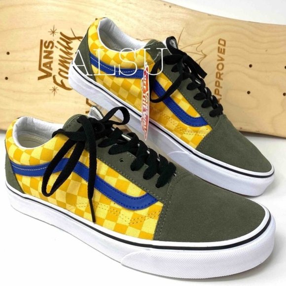 💖MEGA SALE💖VANS  Old Skool Otw Rally Checker Suede Canva Women 8 VN0A4BV5VZN - Picture 1 of 9